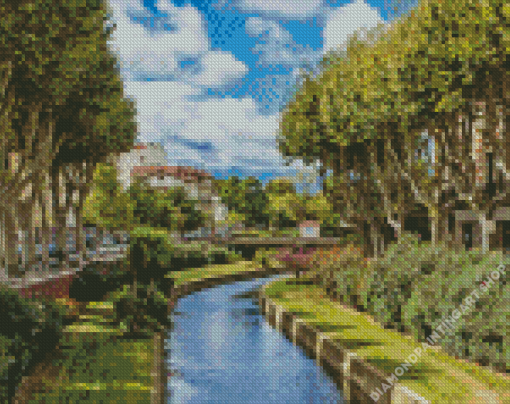 Perpignan France Diamond Painting Art