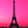 Pink Paris Diamond Painting Art