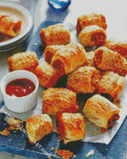 Sausage Roll Diamond Painting Art