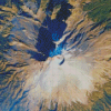 Popocatepetl Overhead View Diamond Painting Art