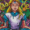 Psychedelic Alice In Wonderland Diamond Painting Art