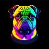 Rainbow Pug Diamond Painting Art