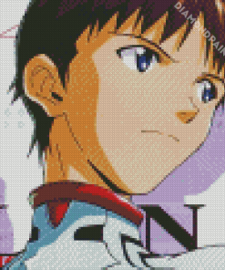 Shinji Ikari Evangelion Character Diamond Painting Art