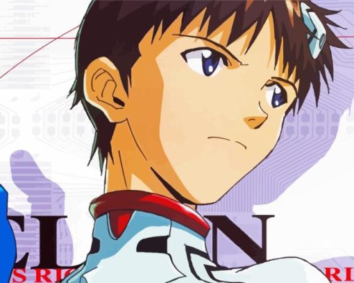 Shinji Ikari Evangelion Character Diamond Painting Art