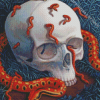 Skull And Snake Diamond Painting Art