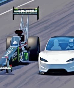 Racing Car Diamond Painting Art