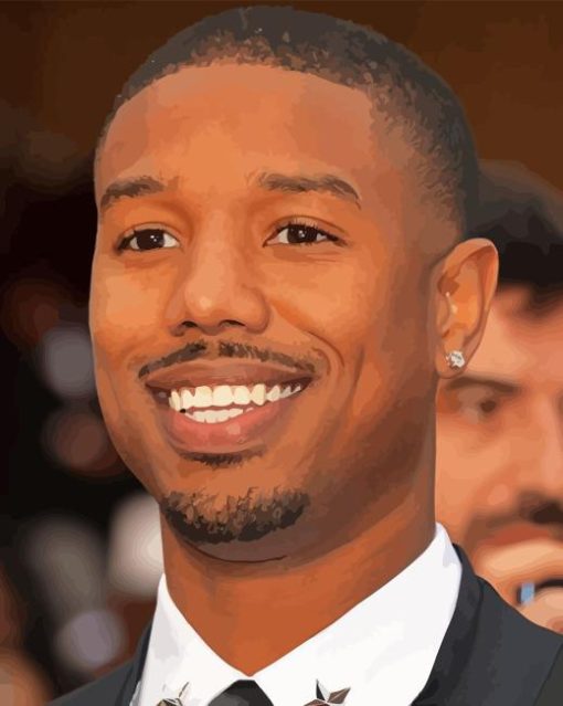 Michael B Jordan Diamond Painting Art