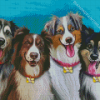 The Happy Dogs Diamond Painting Art