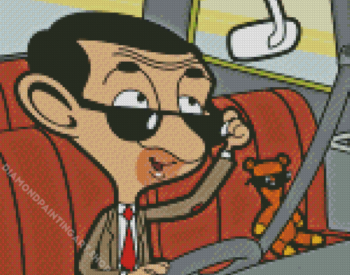 Mr Bean Cartoon Diamond Painting Art