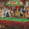 The Snooker Cats Diamond Painting Art