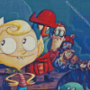 Flapjack Character Diamond Painting Art