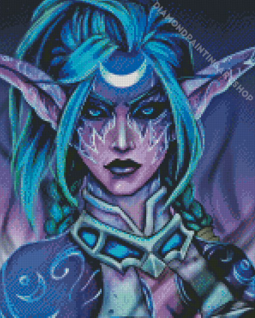 Tyrande Whisperwind Diamond Painting Art