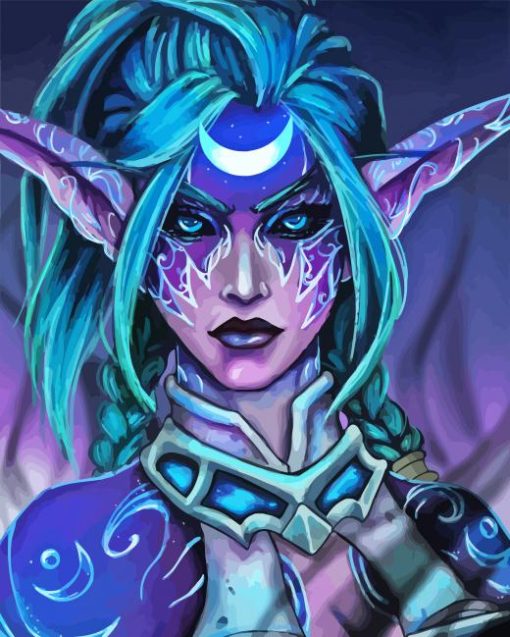 Tyrande Whisperwind Diamond Painting Art