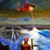 Helicopter And Boat Art Diamond Painting Art