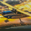 Cessna Airplane Diamond Painting Art