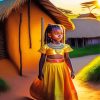 Zulu Girl Diamond Painting Art