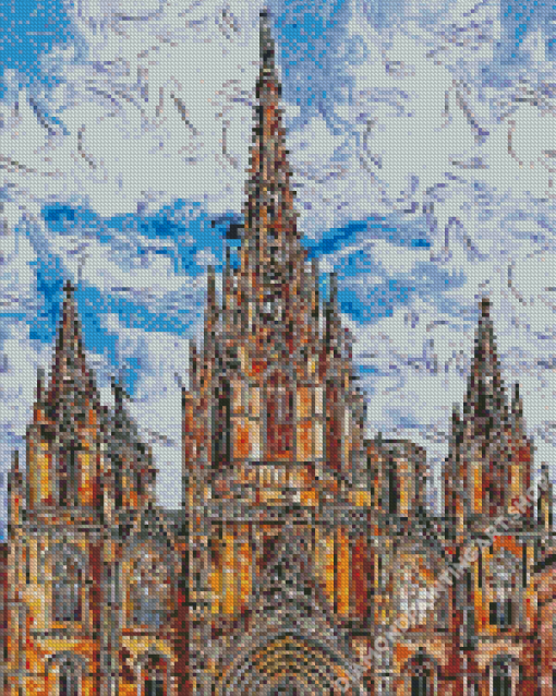 Cathedral Of The Holy Cross Diamond Painting Art