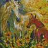 Abstract Horses Diamond Painting Art