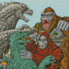 Godzilla And King Kong Diamond Painting Art