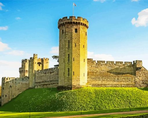 Warwick Castle Diamond Painting Art