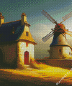 Windmill Diamond Painting Art