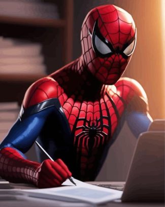 Busy Spiderman Diamond Painting Art