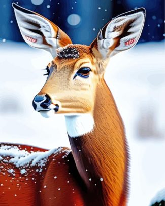 Cute Deer Diamond Painting Art