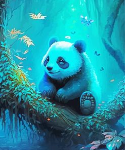 Cute Panda Diamond Painting Art