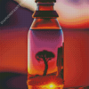 Desert Glass Bottle Diamond Painting Art