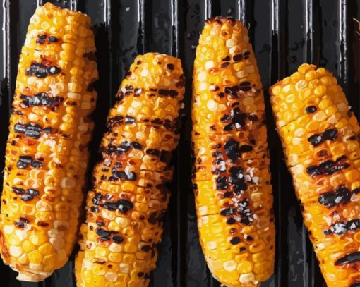 Grilled Corn Diamond Painting Art