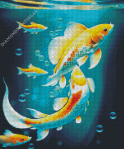 Koi Fish Diamond Painting Art