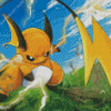 Raichu Anime Diamond Painting Art