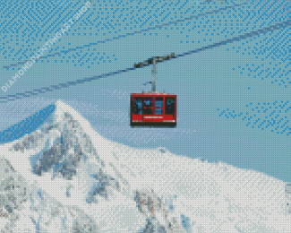 Ski Lift Diamond Painting Art