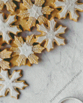 Snowflake Cookies Diamond Painting Art