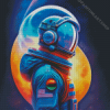 Space Astronaut Diamond Painting Art