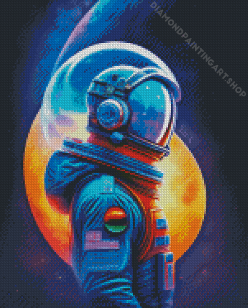 Space Astronaut Diamond Painting Art