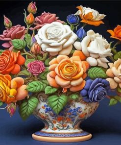 Vase Of Flowers Diamond Painting Art
