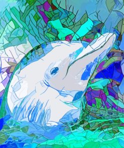 Abstract Dolphin Diamond Painting Art