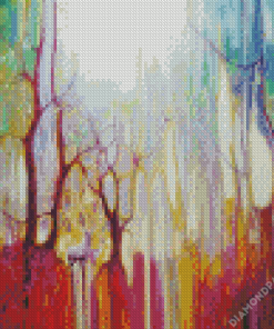 Abstract Forest Diamond Painting Art