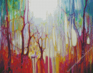 Abstract Forest Diamond Painting Art