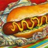 Hot Dog Diamond Painting Art