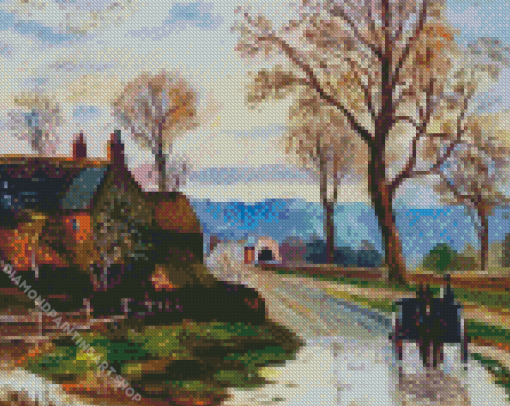 An English Countryside Diamond Painting Art