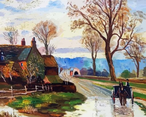 An English Countryside Diamond Painting Art