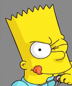 Bart Simpson Diamond Painting Art