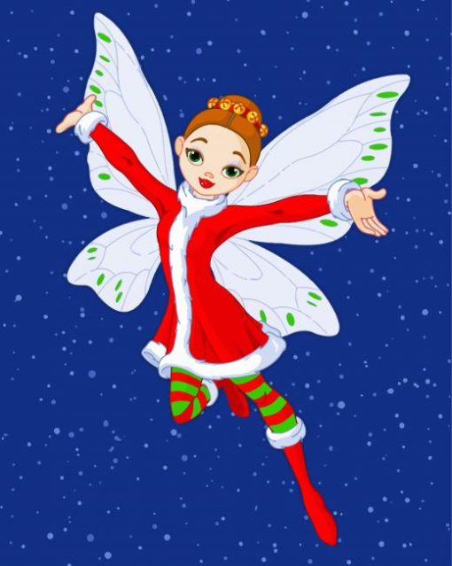 Christmas Fairy Diamond Painting Art