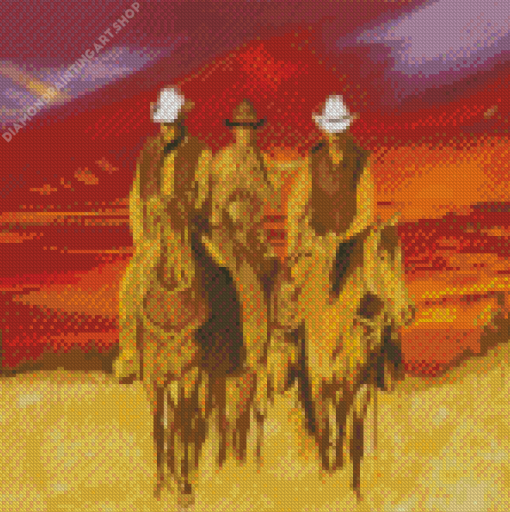 Cowboys In Arizona Diamond Painting Art