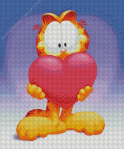 Cute Garfield Diamond Painting Art