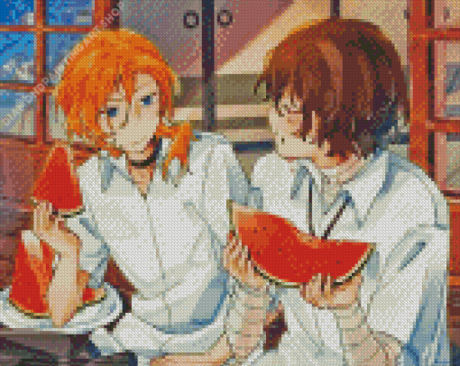 Dazai And Soukoku Diamond Painting Art