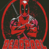 Deadpool Logo Diamond Painting Art