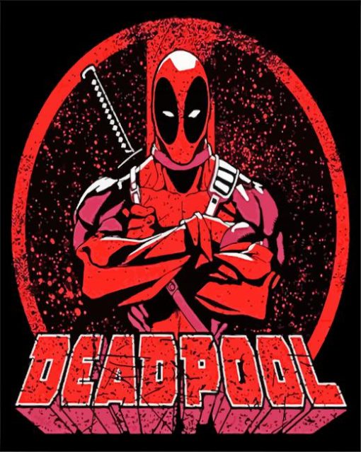 Deadpool Logo Diamond Painting Art